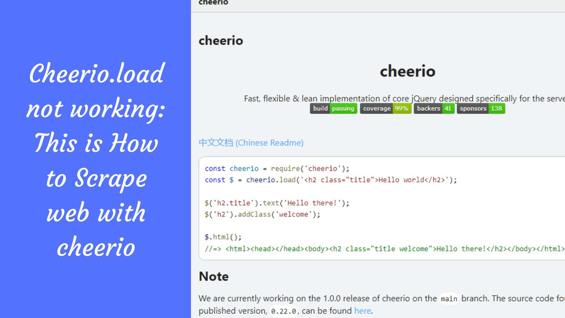 O Cheerio.load não funciona: Veja aqui como extrair dados da Web com o Cheerio